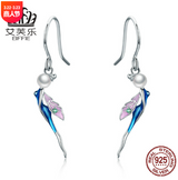 Cute Fairy S925 Sterling Silver Earrings Temperament Female Earrings SCE378