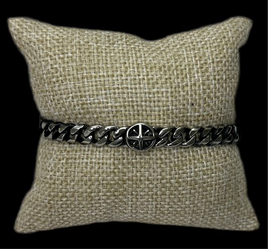 Pulsera Plata Estrella Medio