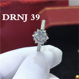 Eight Heart Eight Arrow Zircon Imitation Moissanite Ring for Women and Men's Six Claw Wedding Ring