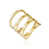 Geometric shape titanium steel ring fashion street shot personality ring jewelry