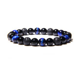 Tiger Eye Bracelet Obsidian Hematite Gemstone Bead Bracelet（FD0503、 FB05-6mm 、FB05-8mm 、FB05-10mm 、FD0504）