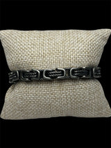 Pulsera Plata Negra 7 mm Acero Inoxidable All In Men Joyeria
