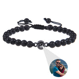 Photo projection bracelet 100 languages I Love You natural stone custom bracelet picture jewelry
