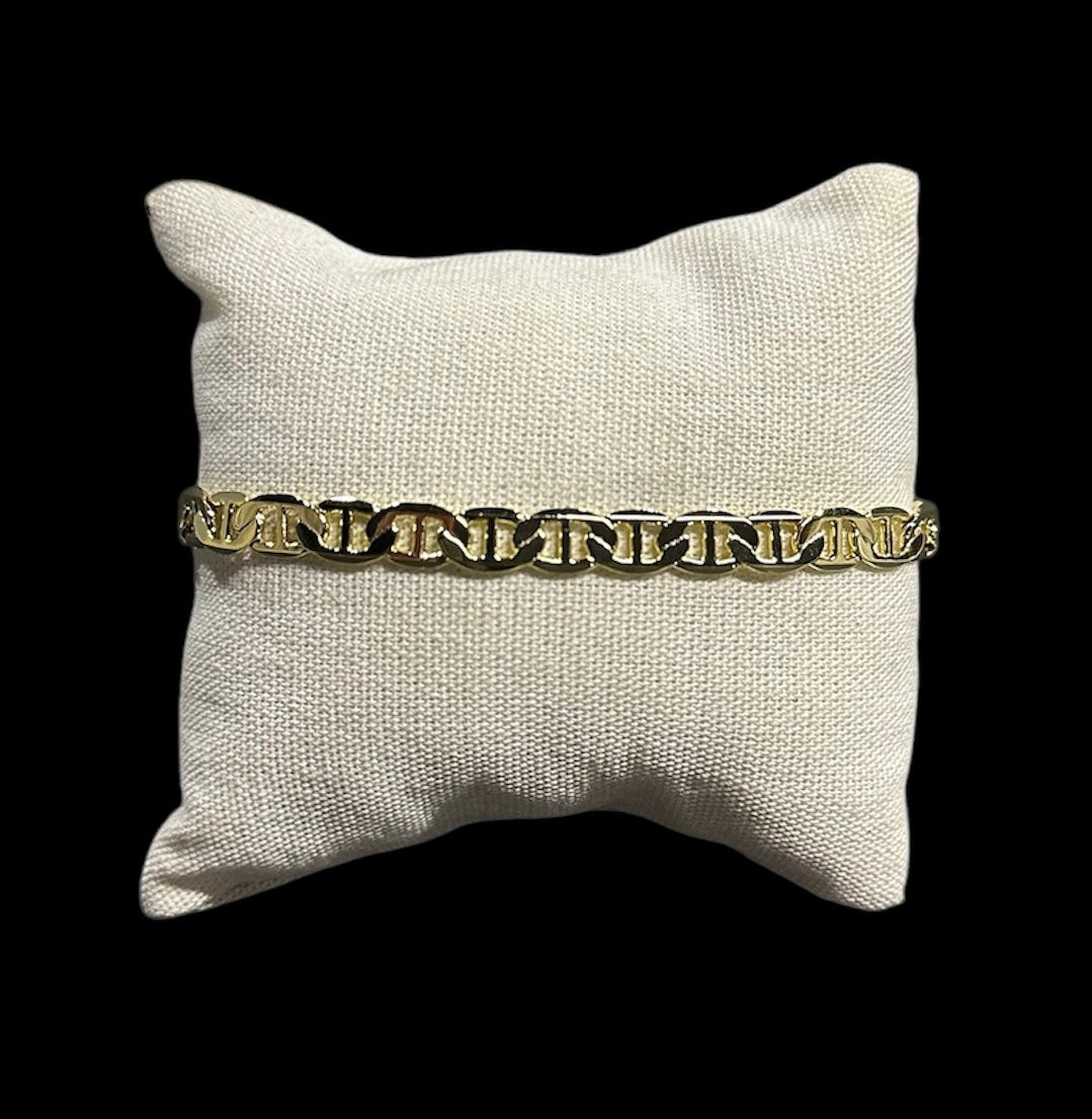 Pulsera Figuras Oro Laminado 5 mm All In Men Joyeria