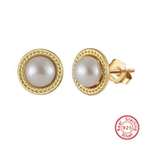 925 sterling silver earrings, elegant and luxurious style, freshwater pearl earrings, hot selling and versatile accessories in Europe and America