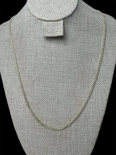 Cadena Combinada Lisa 3 mm Oro Laminado 18 K All In Men Joyeria