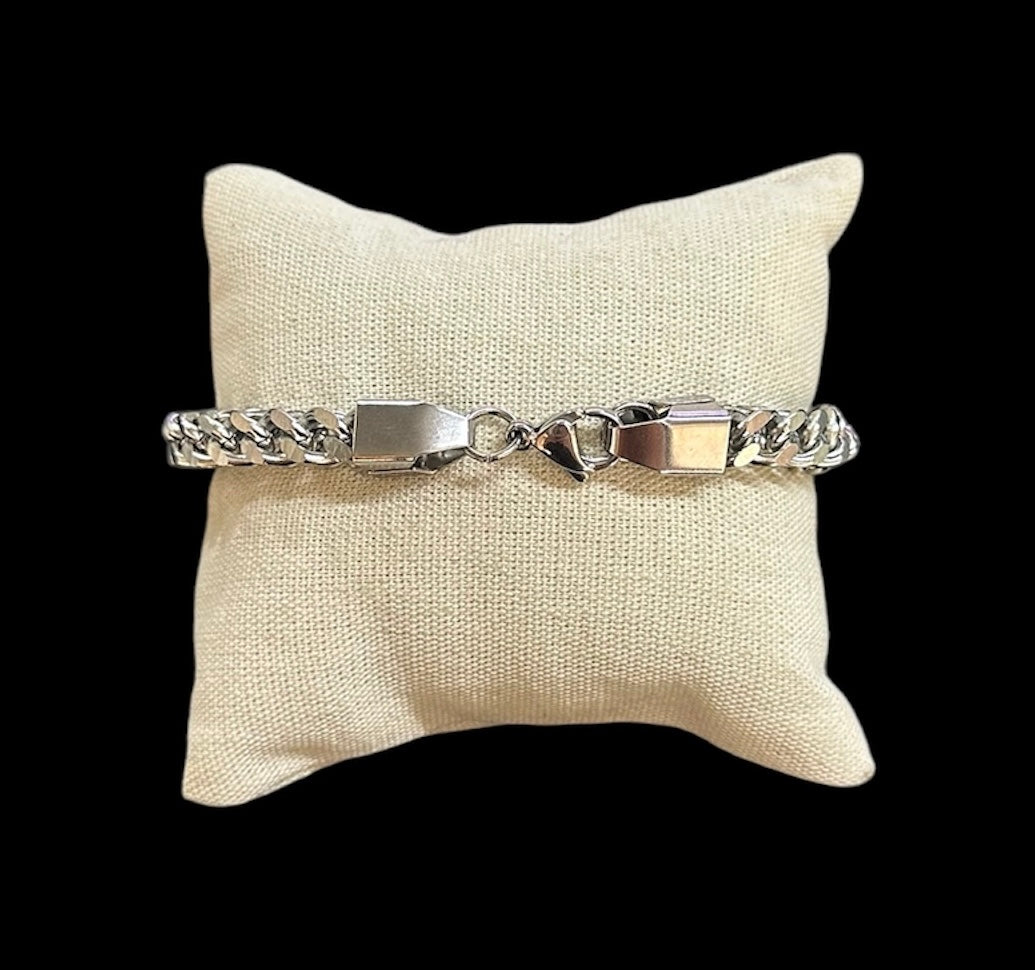 Pulsera Plata Entrelazada 5 mm All In Men Joyeria