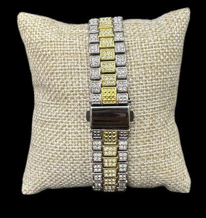 Reloj Combinado Zirconias Blanco All In Men Joyeria