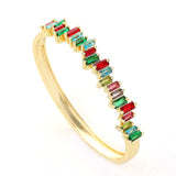 Super Sparkling Copper Inlaid Zircon Light Luxury Women's Bracelet