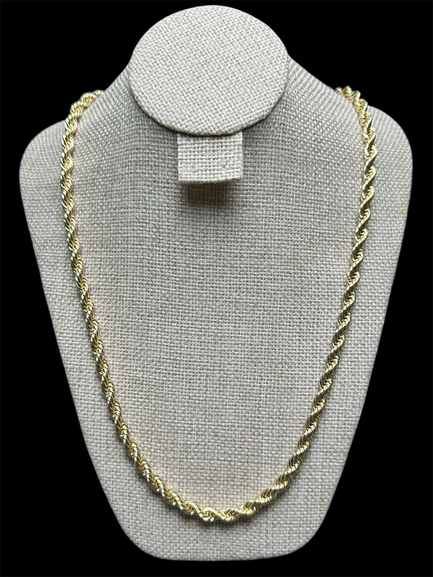 Cadena Torzal Oro Laminado 6 mm All In Men Joyeria