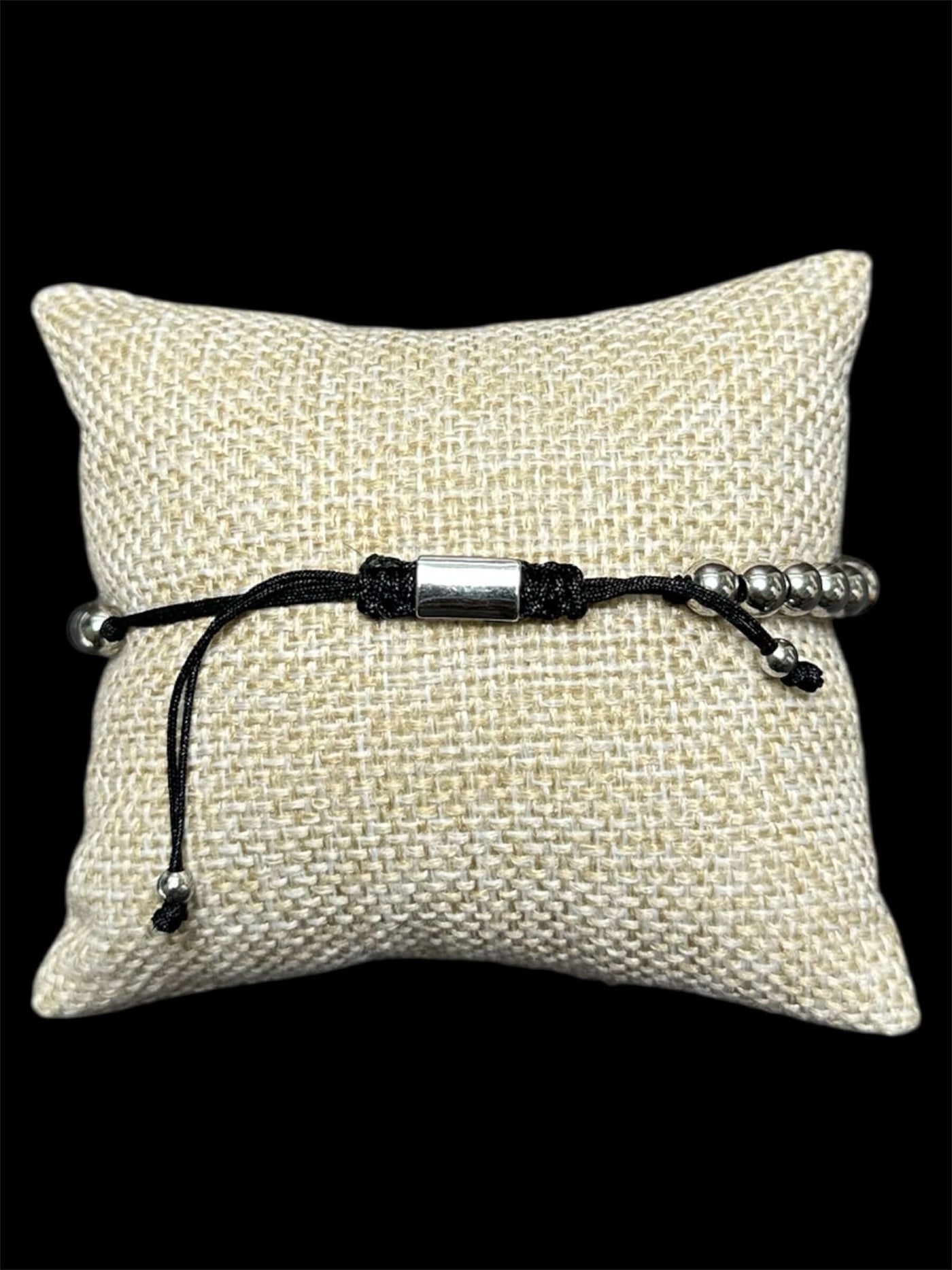 Pulsera Perlas Plata Tigre Acero Inoxidable All In Men Joyeria