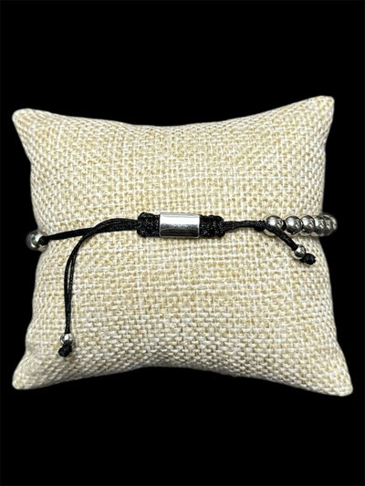 Pulsera Perlas Plata Tigre Acero Inoxidable All In Men Joyeria