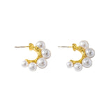 Circular fashion earrings with niche design, high-end texture earrings, C-ring earrings, and pendants