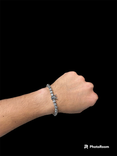 Pulsera Perlas Corona All In Men Joyeria