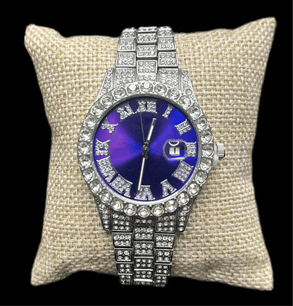 Reloj Plata Zirconias Fondo Colores All In Men Joyeria
