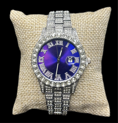 Reloj Plata Zirconias Fondo Colores All In Men Joyeria
