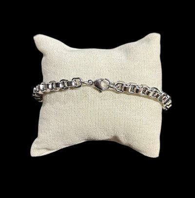 Pulsera Plata Entrelazada Cuadrada All In Men Joyeria