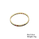 Fashion Copper Plated Full Set Zircon Bracelet Super Sparkling Personalized Bracelet