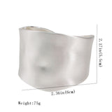 Summer New Popular Simple Exaggerated Wide-Brimmed Bracelet Minimalist Spring Buckle Bracelet