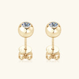 Moissanite 925 Sterling Silver Stud Earrings