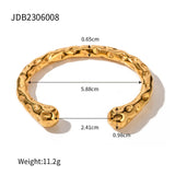 Contemporary Statement  Asymmetry Sensuous Contours Bangle or Cuff Shape And Form Set Waterproof Jewelry Women