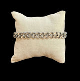 Pulsera Cubana Plata 6 mm Ajustable All In Men Joyeria