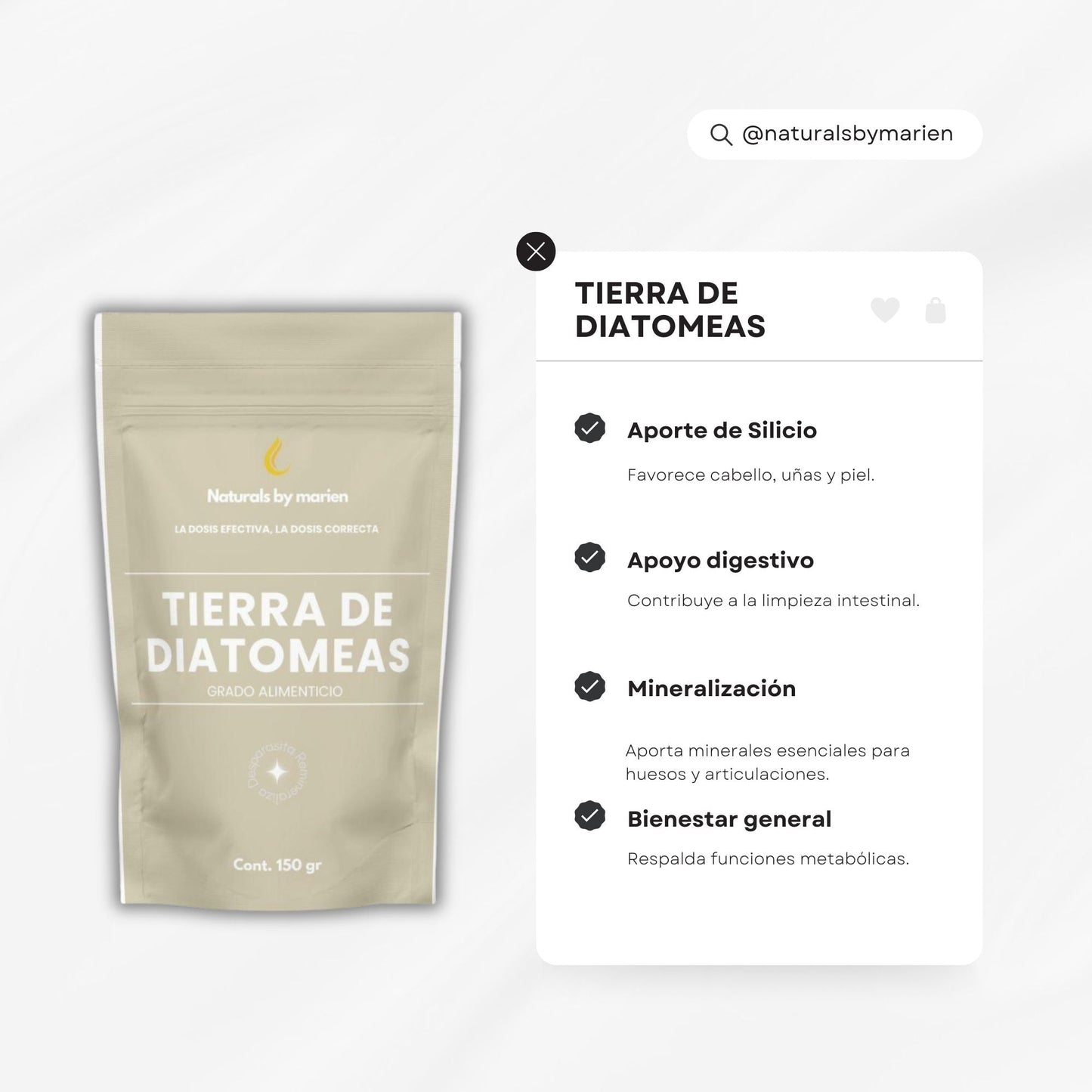 Tierra de Diatomeas 150 gr