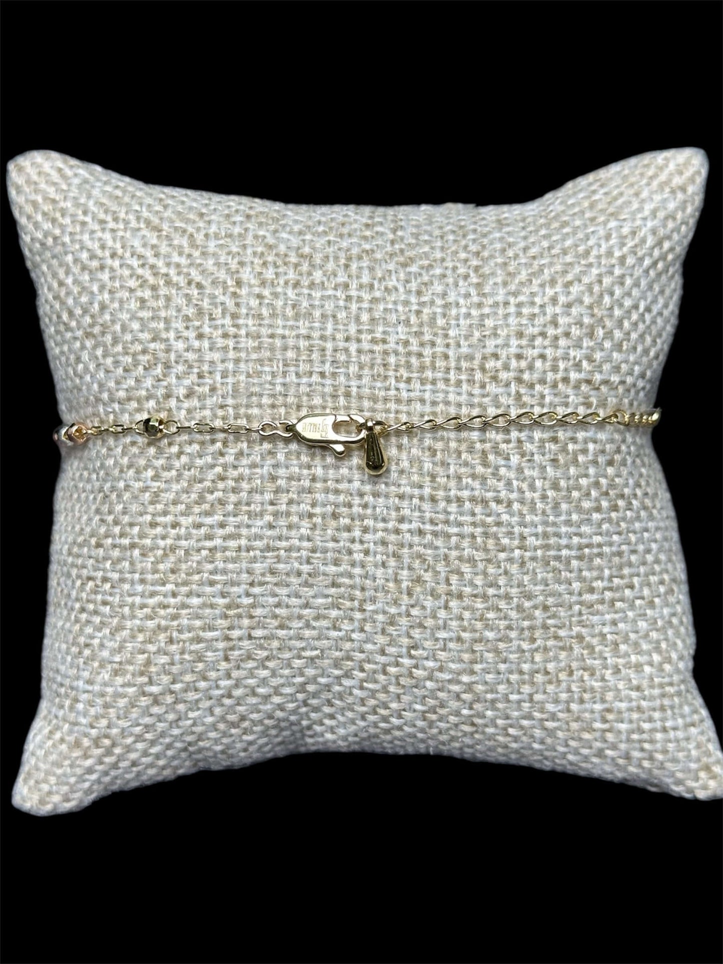 Pulsera Rosario Cruz 3 mm Oro Laminado 18 K All In Men Joyeria