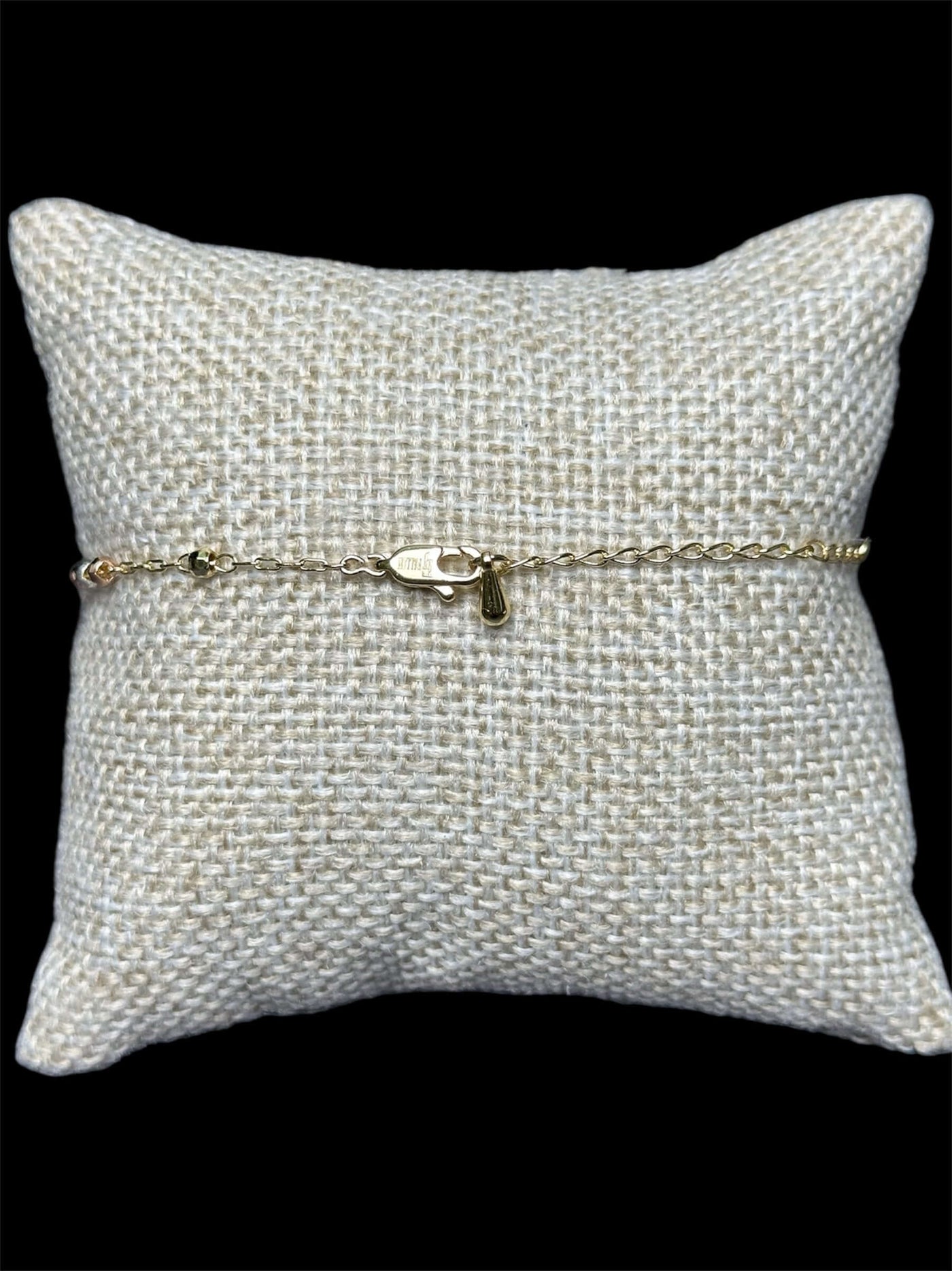 Pulsera Rosario Cruz 3 mm Oro Laminado 18 K All In Men Joyeria