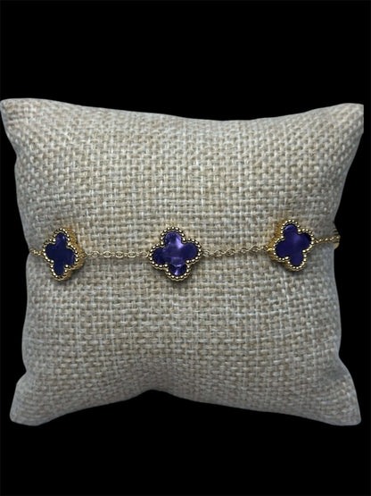 Pulsera VC Morada Acero Inoxidable All In Men Joyeria