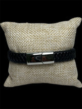 Pulsera Cuero X Plata All In Men Joyeria