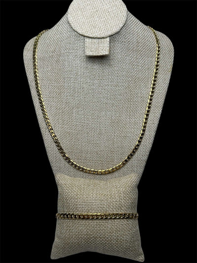 Set Cubano 5 mm Acero Inoxidable All In Men Joyeria