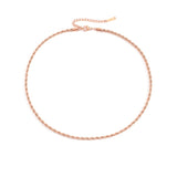 New Necklace 3mm/4mm Twist Chain Necklace Stainless Steel Necklace