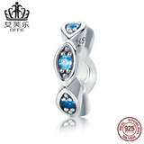 Avelle Lucky Eye DIY Beaded Ladies Bracelet Accessories S925 Sterling Silver Spacer BeadsSCC513