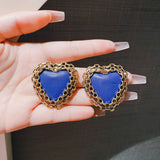 Love earrings, niche personality and temperament earrings
