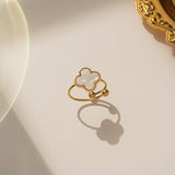 13mm double-sided clover set necklace bracelet women's set