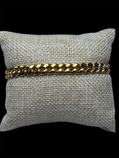 Pulsera Dorada Broche de Caja Dorada 7 mm All In Men Joyeria