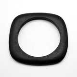 Thick Square Round Wood Bangles Fashion Women Vintage Designer Bracelet Jewelry Gift