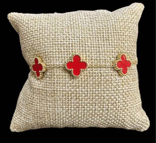 Pulsera VC Roja Acero Inoxidable All In Men Joyeria