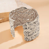 Punk metal hemp face bracelet, hip-hop personality, irregular opening bracele