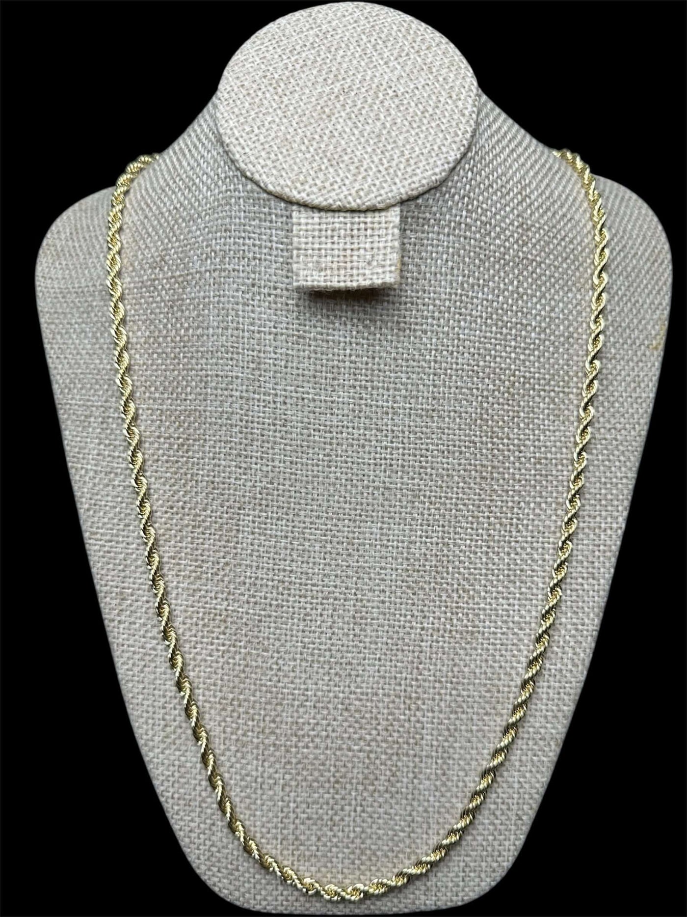 Cadena Torzal Oro Laminado 4 mm All In Men Joyeria