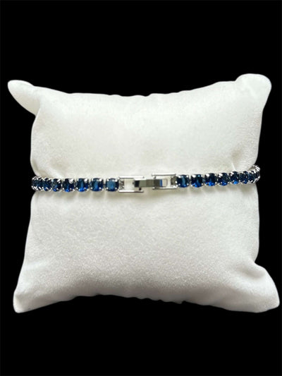 Pulsera Tenis 3 mm Azul All In Men Joyeria