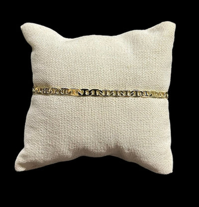 Pulsera Figuras Oro Laminado 2.5 mm All In Men Joyeria