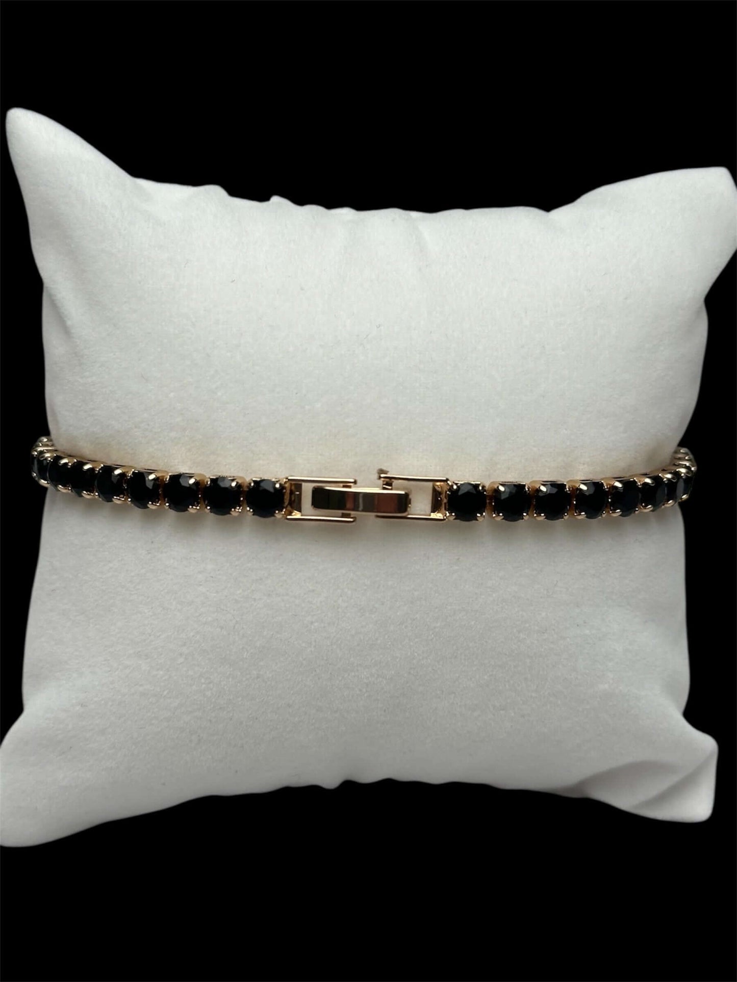 Pulsera Tenis 3 mm Rosa Negra All In Men Joyeria