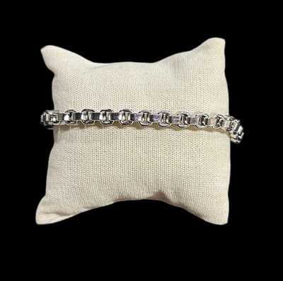 Pulsera Plata Entrelazada Cuadrada All In Men Joyeria