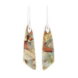 New Bohemian Emperor Stone Geometric Pendant Earrings, European and American Popular Natural Stone Jewelry