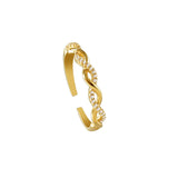 New fashion geometric woven twist open rings Korean classic copper alloy female jewelry girlfriends gift accessories ring