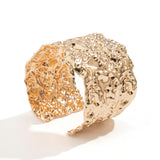 Punk metal hemp face bracelet, hip-hop personality, irregular opening bracele