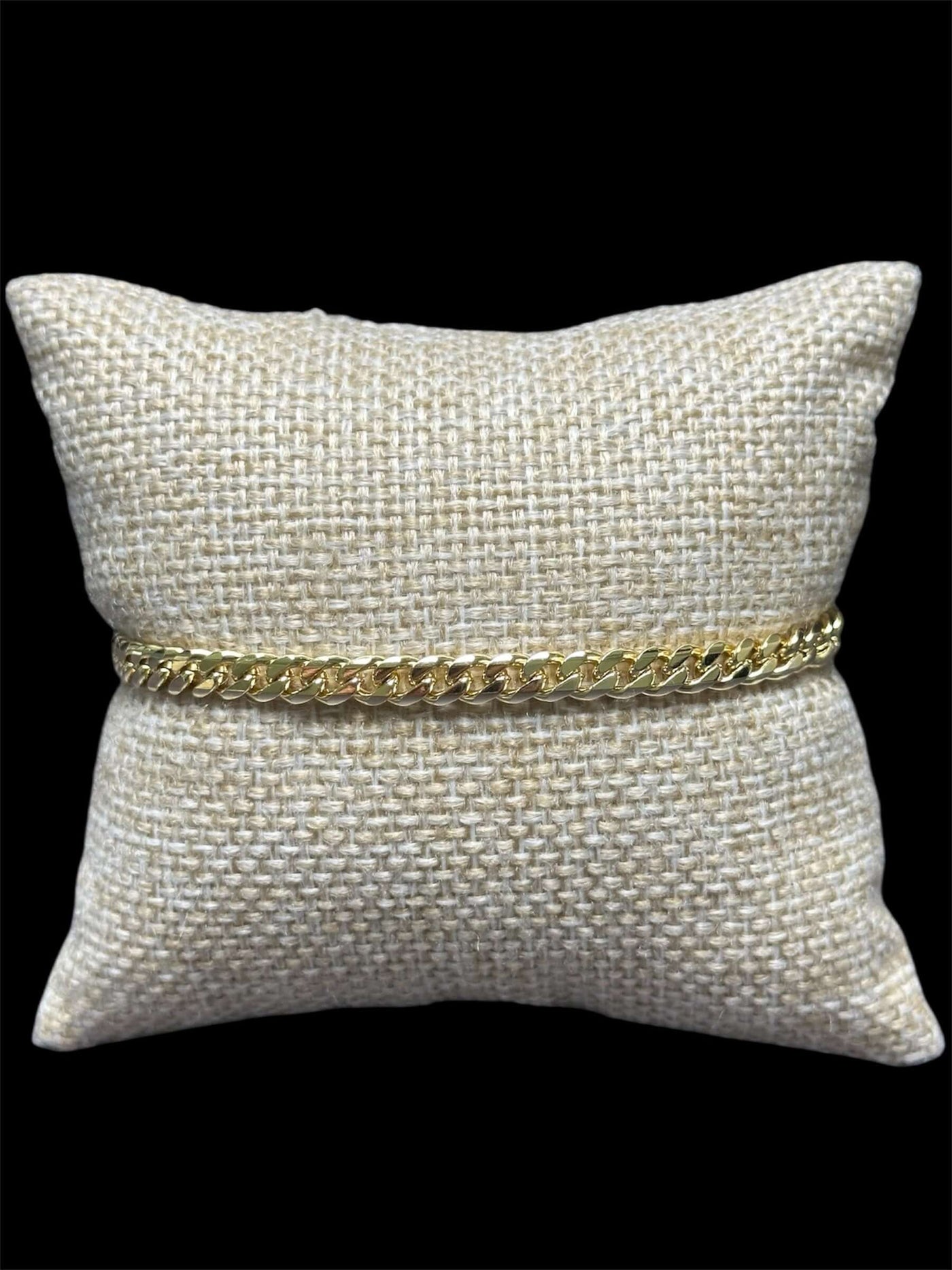 Pulsera Cubana Oro Laminado 4.5 mm All In Men Joyeria