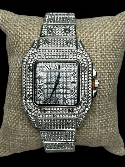 Reloj Crtr Full Iced Plata All In Men Joyeria